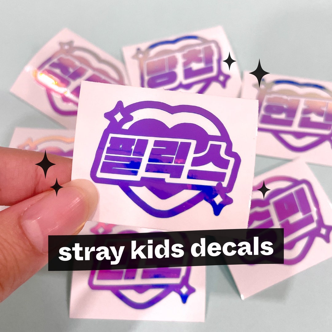 Stray Kids Hangul Decal: K-pop Holographic Vinyl Sticker for Kpop ...