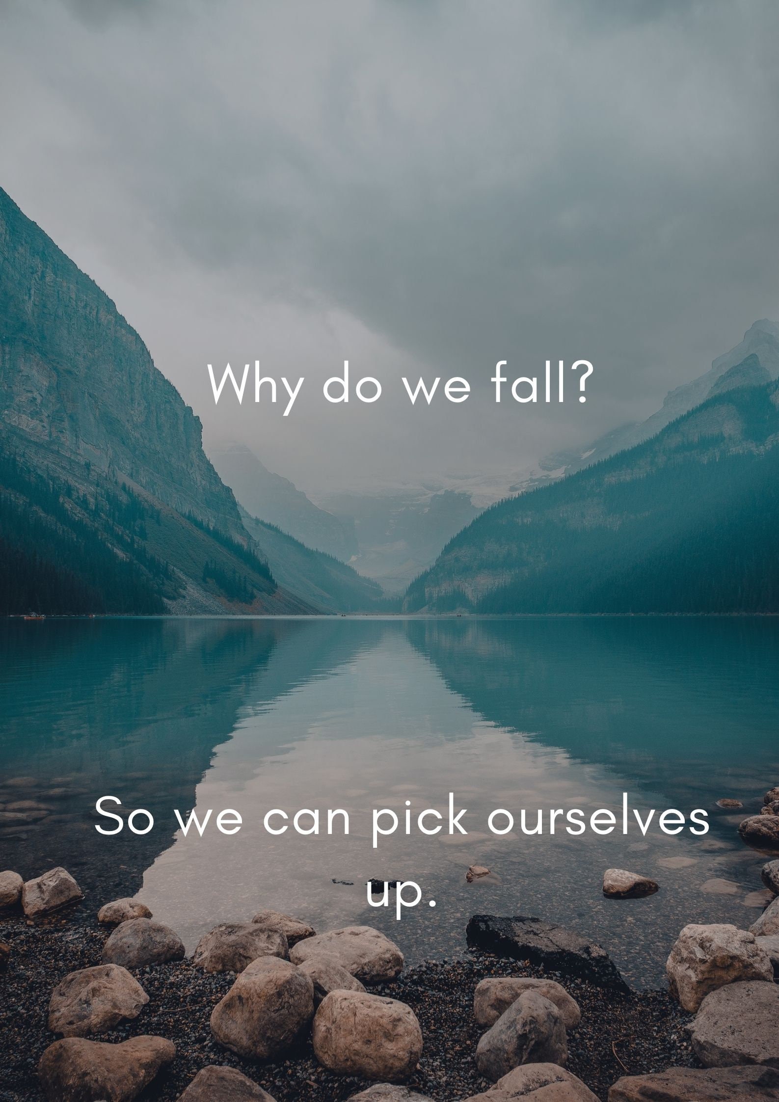 Why Do We Fall Poster