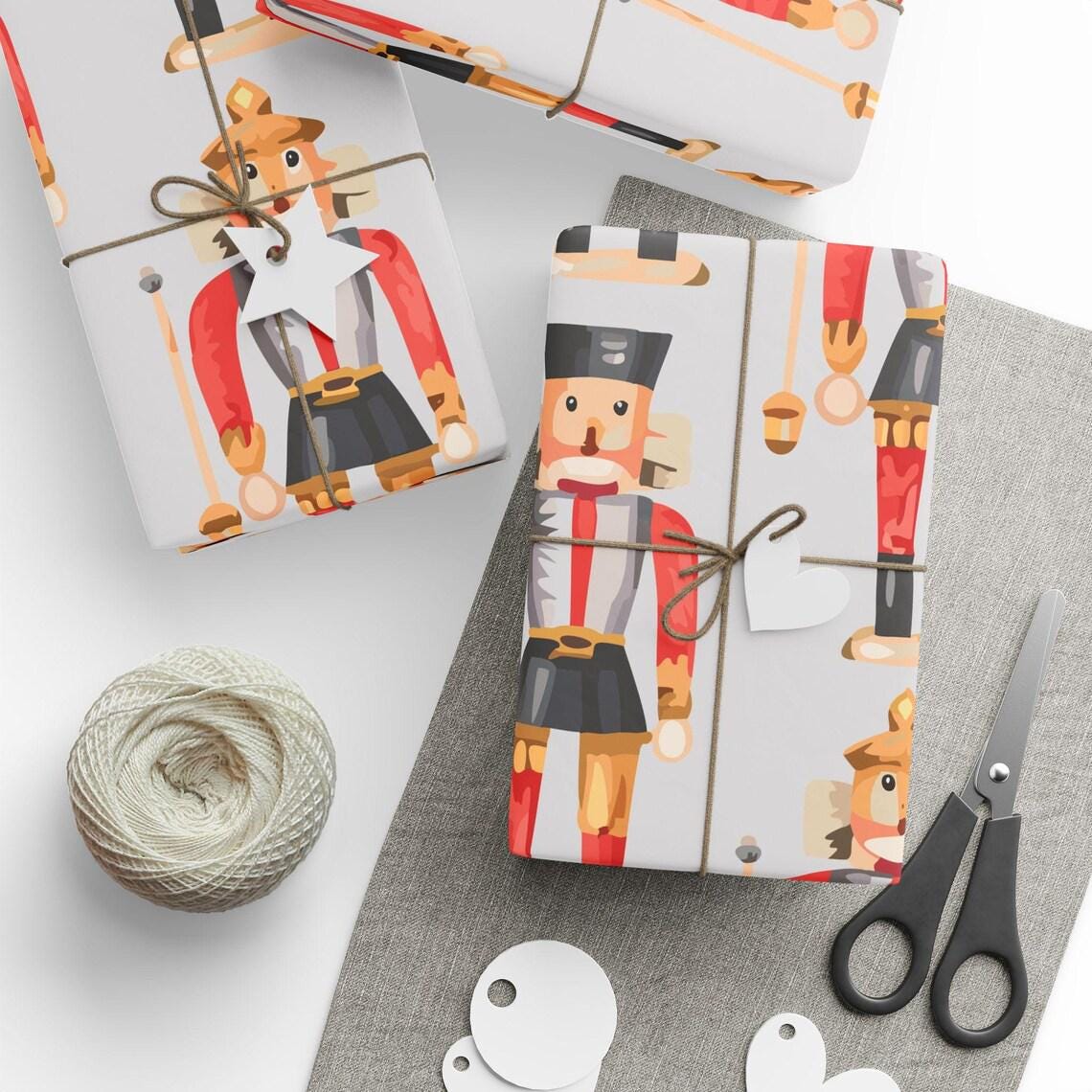 Printable Wrapping Paper Tools.pdf PRINTABLE Nutcracker Wrapping Paper, Christmas, Holiday, Classic, 2 ...