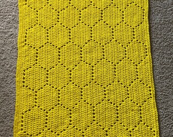 Crochet Honeycomb Blanket