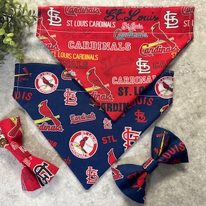 St. Louis Cardinal Team Apparel for Pet, Cardinal Pet Apparel, Papillon per animali domestici, St. Louis Cards Accessori per animali domestici, Bandane Cardinal STL