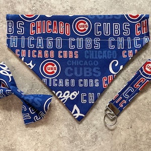 Chicago Cubs Pet Bow Tie or Bandana: MLB Baseball Apparel