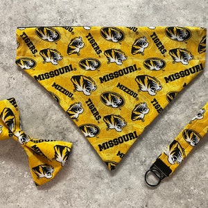 Mizzou Pet Bandana or Bow Tie: Sports Team Apparel