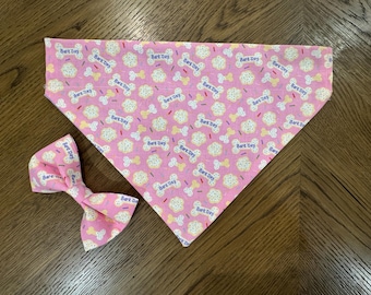 Birthday Pet Bandana & Bow Tie: Handmade "Bark Day" Apparel
