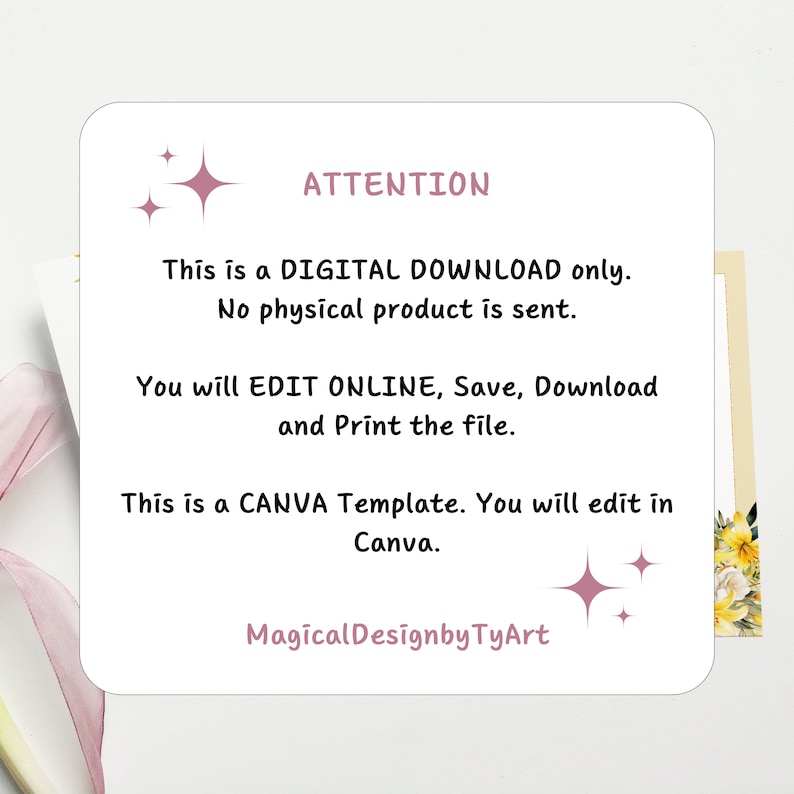 Yellow Flowers Funeral Program Template, Lily 4 Page Obituary Template