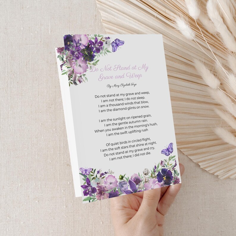 Celebration Life Template Purple Butterfly Design Digital Memorial Program Funeral Service Booklet Remembrance Card Obituary Layout Editable Canva Format Multiple Size Options Printable Ceremony Program Customizable Content Sections Quotes