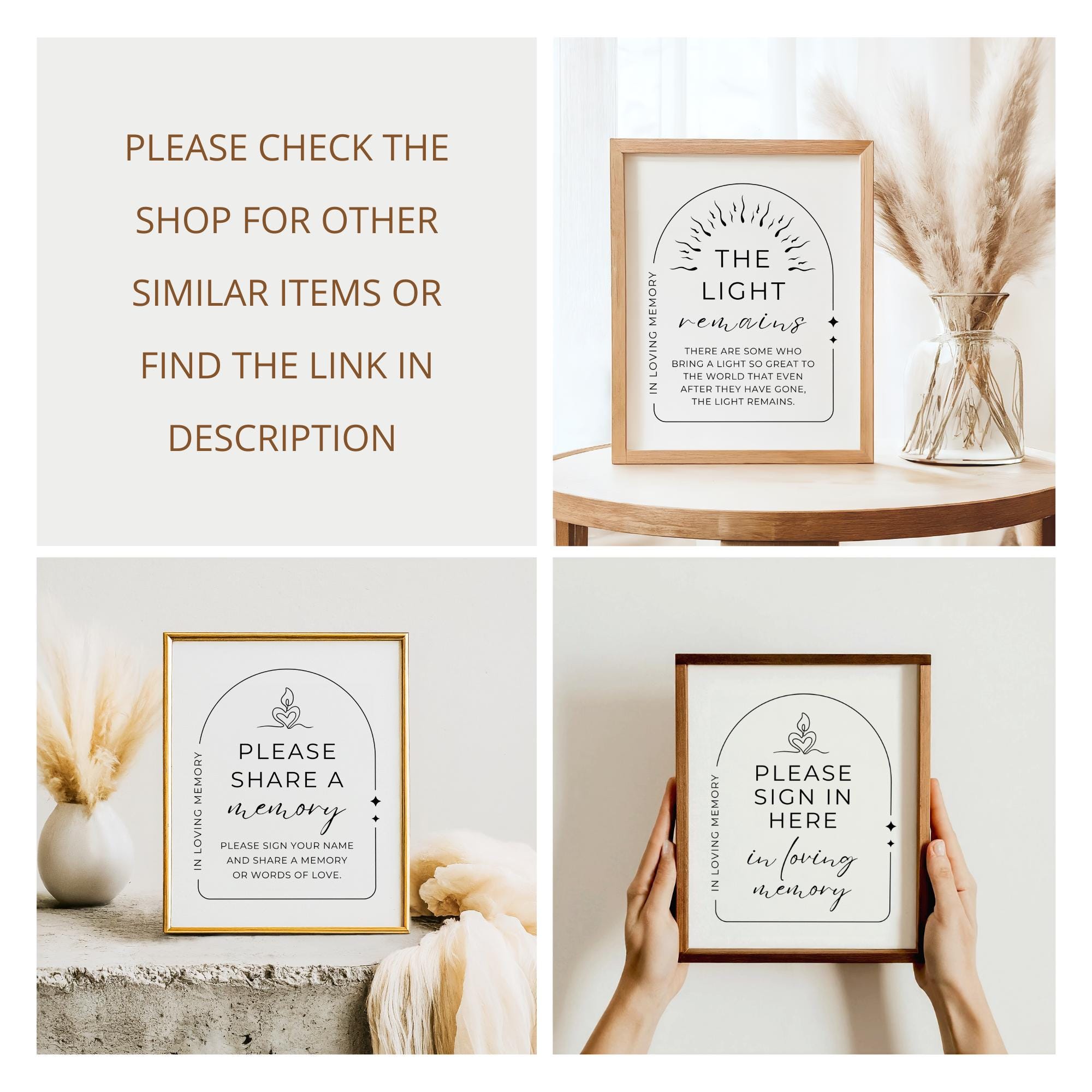 Sign This Memory Book Sign Funeral Guest Book Sign, Memorial Service Sign in Book, Printable ...