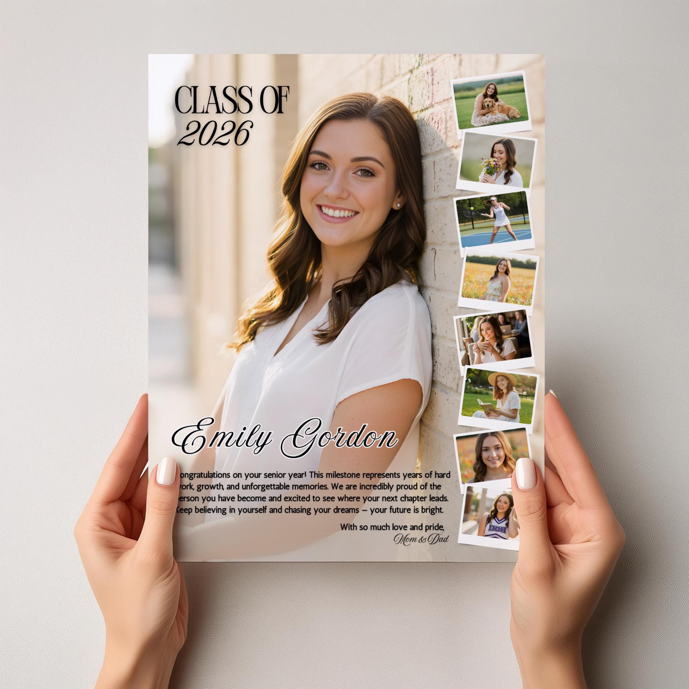 Yearbook Ad Template Digital Download Editable Design Canva Senior Page ...