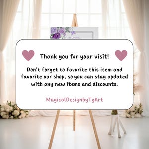 Purple Butterfly Funeral Welcome Sign, Editable Celebration of Life Poster, Memorial Photo Display, Floral Photo Board Canva Template F028 bild 10