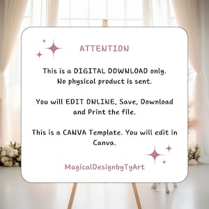 Purple Butterfly Funeral Welcome Sign, Editable Celebration of Life Poster, Memorial Photo Display, Floral Photo Board Canva Template F028 bild 8
