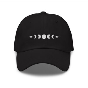 Moon Phases Hat | Moon Dad Hat | Baseball Hat | Minimalist Hat | Embroidered Cap | Fast Shipping | Moon Lover | Spiritual