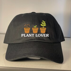 Plant Lover | Premium Embroidered Hat | Dad Hat | Gift For Gardener | Plant Lady | Daddy | Momma