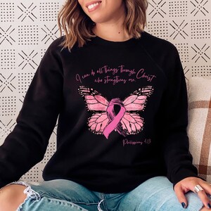 Breast Cancer Sweatshirt, Breast Cancer Awareness Shirt, October Breast Cancer Shirt, In October We Wear Pink, Breast Cancer Support