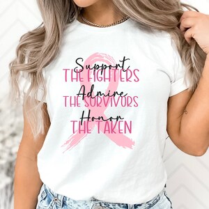 Breast Cancer Shirt, Breast Cancer Awareness, October Breast Cancer Shirt, We Wear Pink, Cancer Support, Pink Out Cancer, Gift-for Cancer