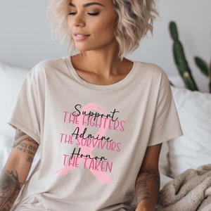 Breast Cancer Shirt, Breast Cancer Awareness, October Breast Cancer Shirt, We Wear Pink, Cancer Support, Pink Out Cancer, Gift-for Cancer