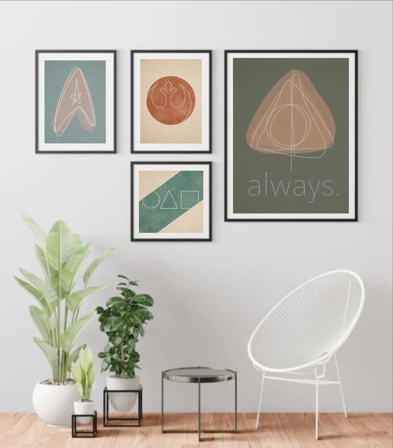 Boho Nerd Wall Art Prints Set of 12 Printable Digital Etsy