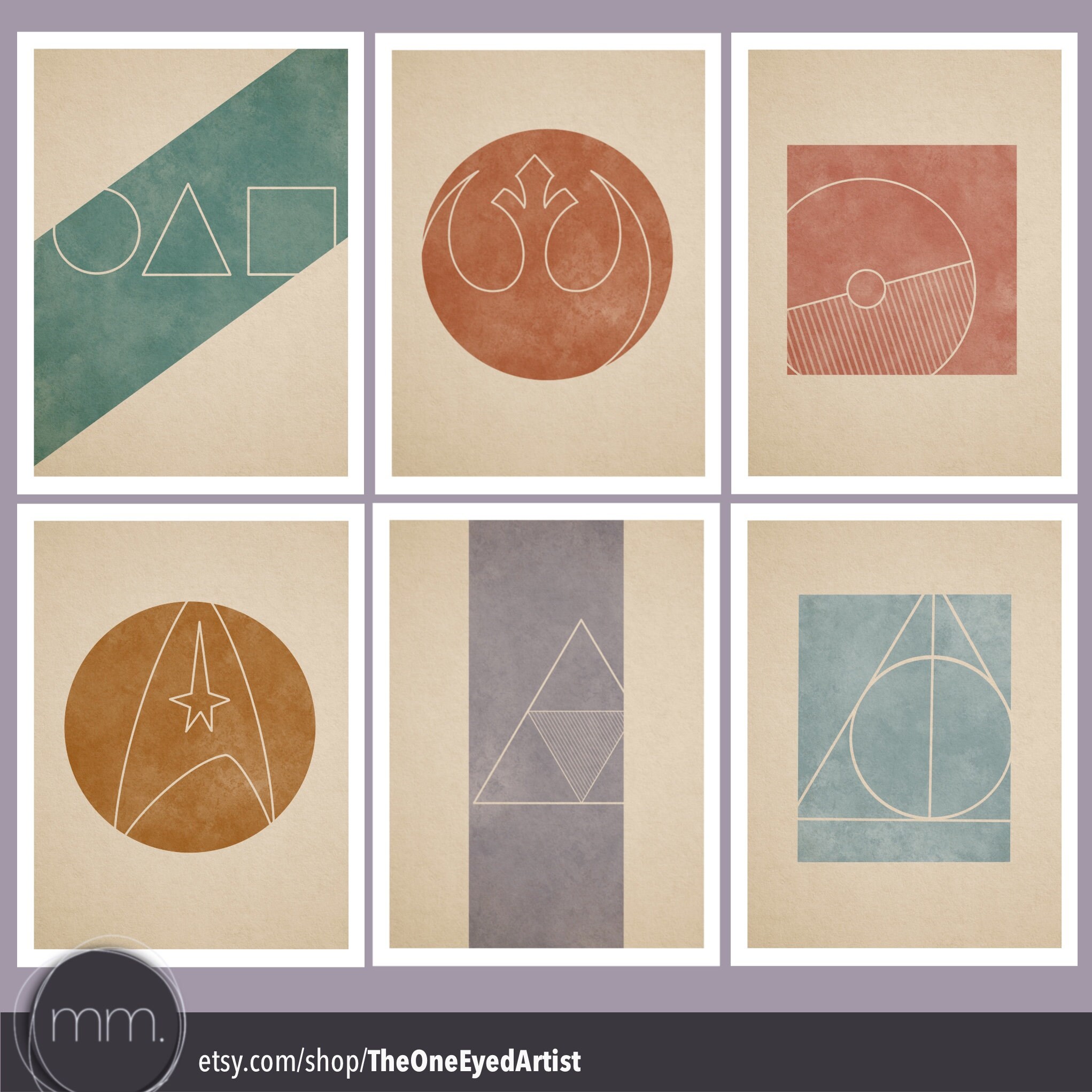Boho Nerd Wall Art Prints Set of 12 Printable Digital Etsy