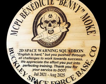 Personalized Military Going Away/Presentation Plaque