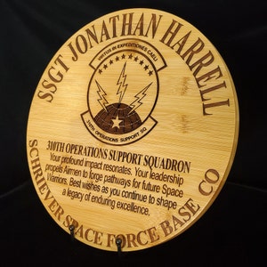 Personalized Military Going Away/Presentation Plaque