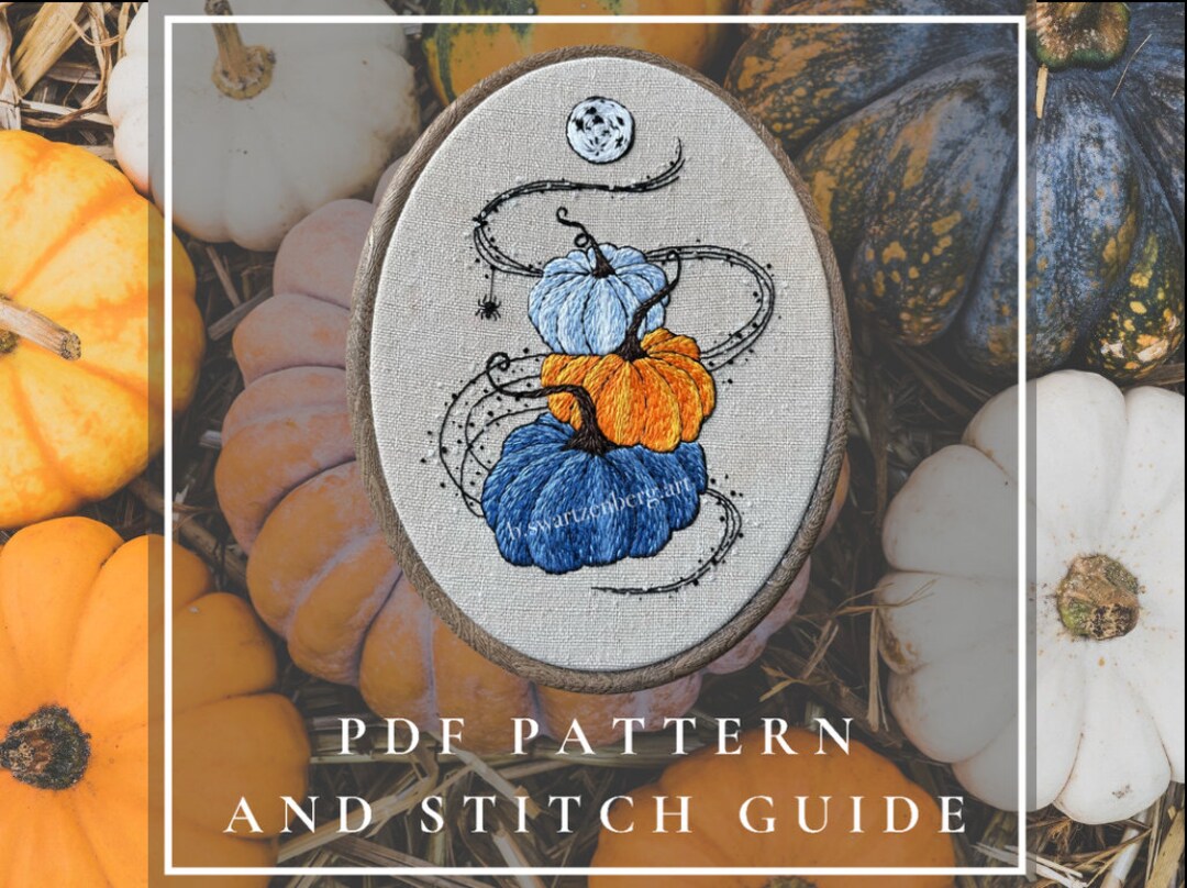 PDF Pattern and Stitch Guide - Stacked Pumpkin Trio Beginner Hand ...