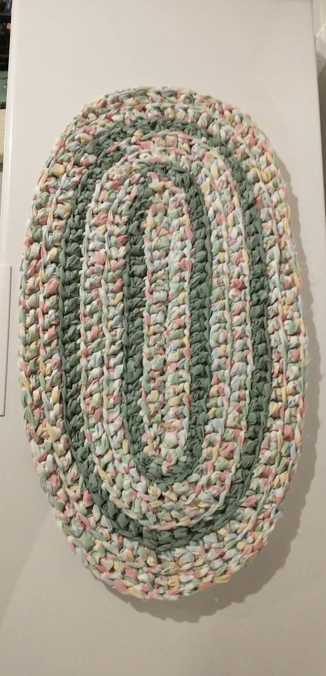 Oval Crochet Rag Rug Etsy