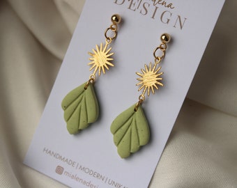 Green earrings