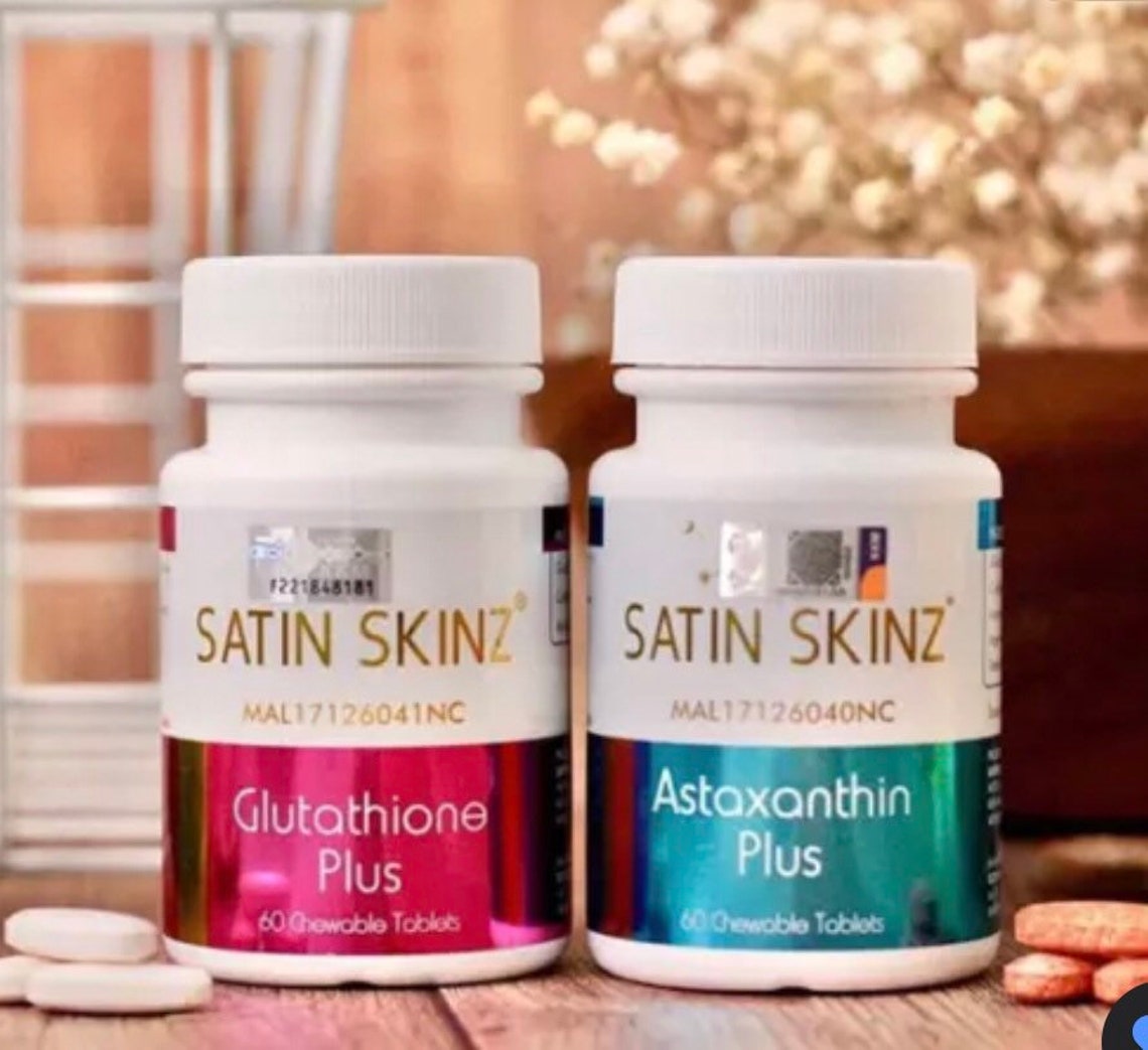 Satin Skinz Glutathione and Astaxanthin Plus Combo Tabs Etsy