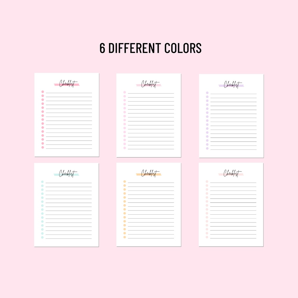 Printable Checklist To-do List Printable Daily Tracker Planner ...