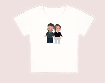 Custom Sonny Angel Baby Tee, Sonny Angel, Custom Sonny Angel Portrait, Custom Couple Portrait