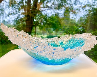 Caribbean Wave, Ocean Art Bowl