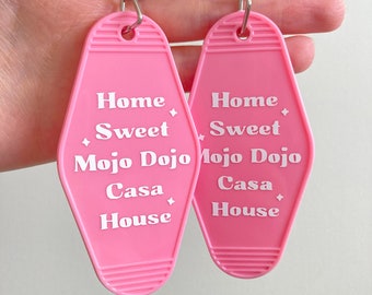 Home Sweet Mojo Dojo Casa House Keychain | Retro Motel Keychain, Accessories, Gift Ideas