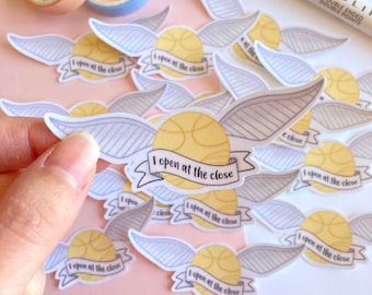 I Open At The Close Sticker | HP Waterproof Laminated Vinyl Die Cut Sticker, Laptop Sticker