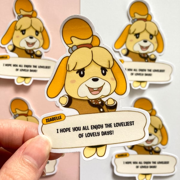 Isabelle Quote Sticker | Waterproof Laminated Vinyl Die Cut Sticker,  Laptop Sticker