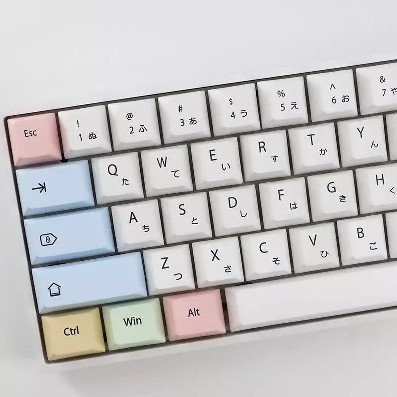 Sub Japanese/Korean Theme 136 Keycaps Set For Mechanical Keyboard PBT Cherry MX Profile YD60M XD64 GK61 Tada68 