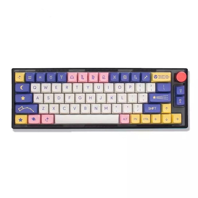 Astrology Theme 138 Keycaps Set For Mechanical Keyboard XDA Profile Cherry MX Switch Compatible 