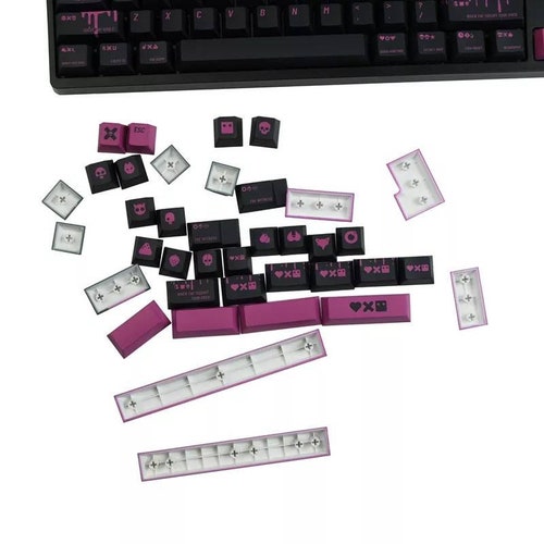Love Death Robot Keycaps Theme PBT Sublimation Mechanical Keyboard