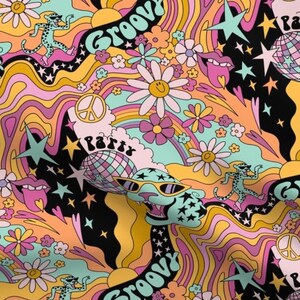 Groovy Rave Groovy Disco Fan / Large Fan / Rave Accessories / Hand Fan / Rave Hand ...