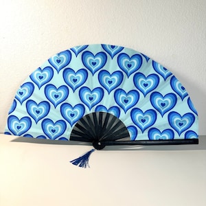 Queen of Hearts Fan / Large Fan / Rave Accessories / Hand Fan / Rave Hand Fan / EDM / Festival Rave Fan / Fans To Make Her Dance