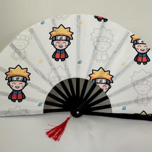 Anime Fan / Large Fan / Rave Accessories / Hand Fan / Rave Hand Fan / EDM / Festival Rave Fan / Fans To Make Her Dance