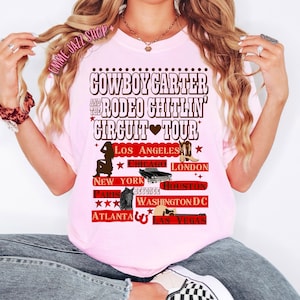 カウボーイ カーター ビヨンセ Tシャツ ユニセックスフィット ビヨンセ ツアー シャツ 快適カラーシャツ 複数のカラーオプション 大人用 ビヨンセ コンサート シャツ 2025 ツアー