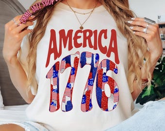 America 1776 PNG: 4th of Jul zum Unabhängigkeitstag Design (Digital Download)