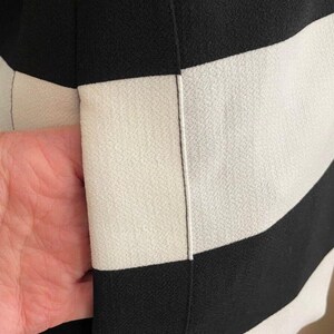 Veste Luii Anthropologie Femme M Col large à rayures noires et blanches image 3