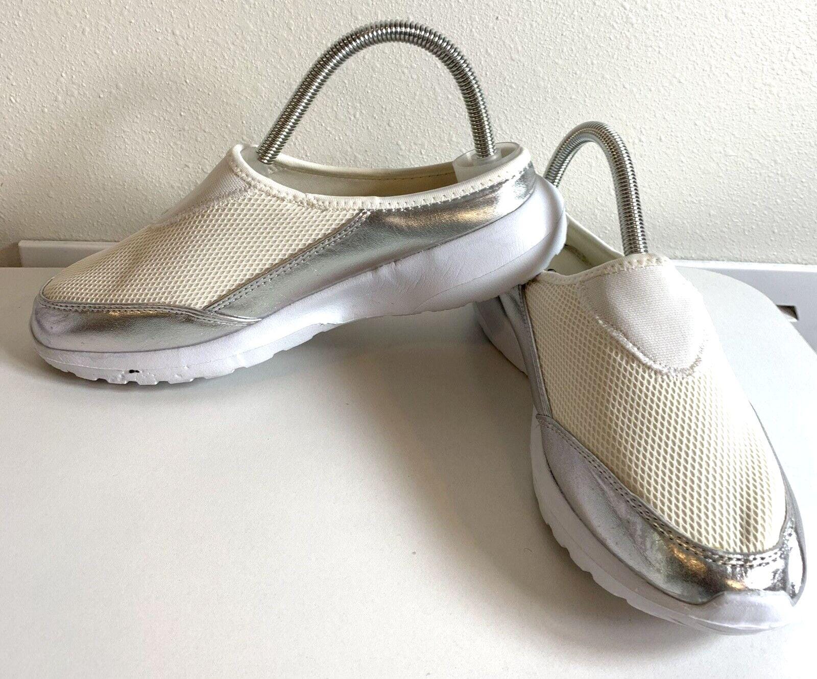 Baskets Chic Perforées Cushion Walk Taille US 9 Femme - Gris - Sans Emb. - Fausse Peau