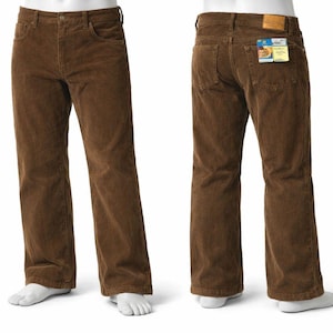 Wrangler Fashion Jeans Herren 36x33 Braun Cord Boot Flare New Old Stock w/Tag Bild 1