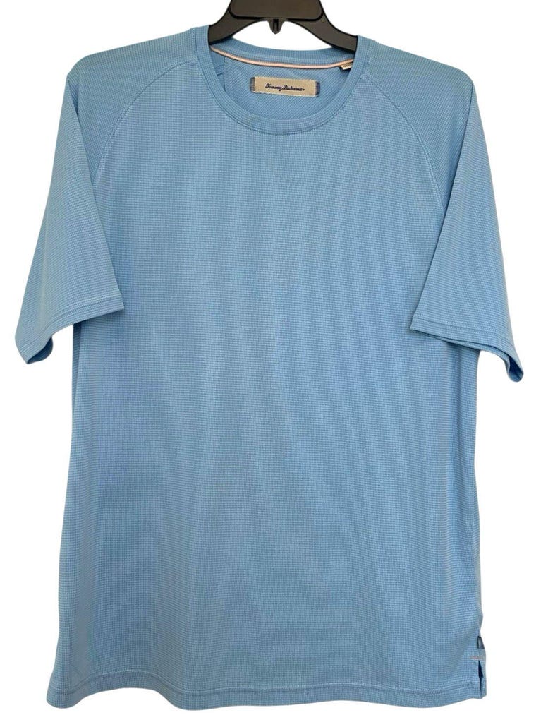 Camisa Tommy Bahama para hombre, talla XL, mezcla de modal y poliéster, color azul, Dadcore Resort, VTG imagen 2