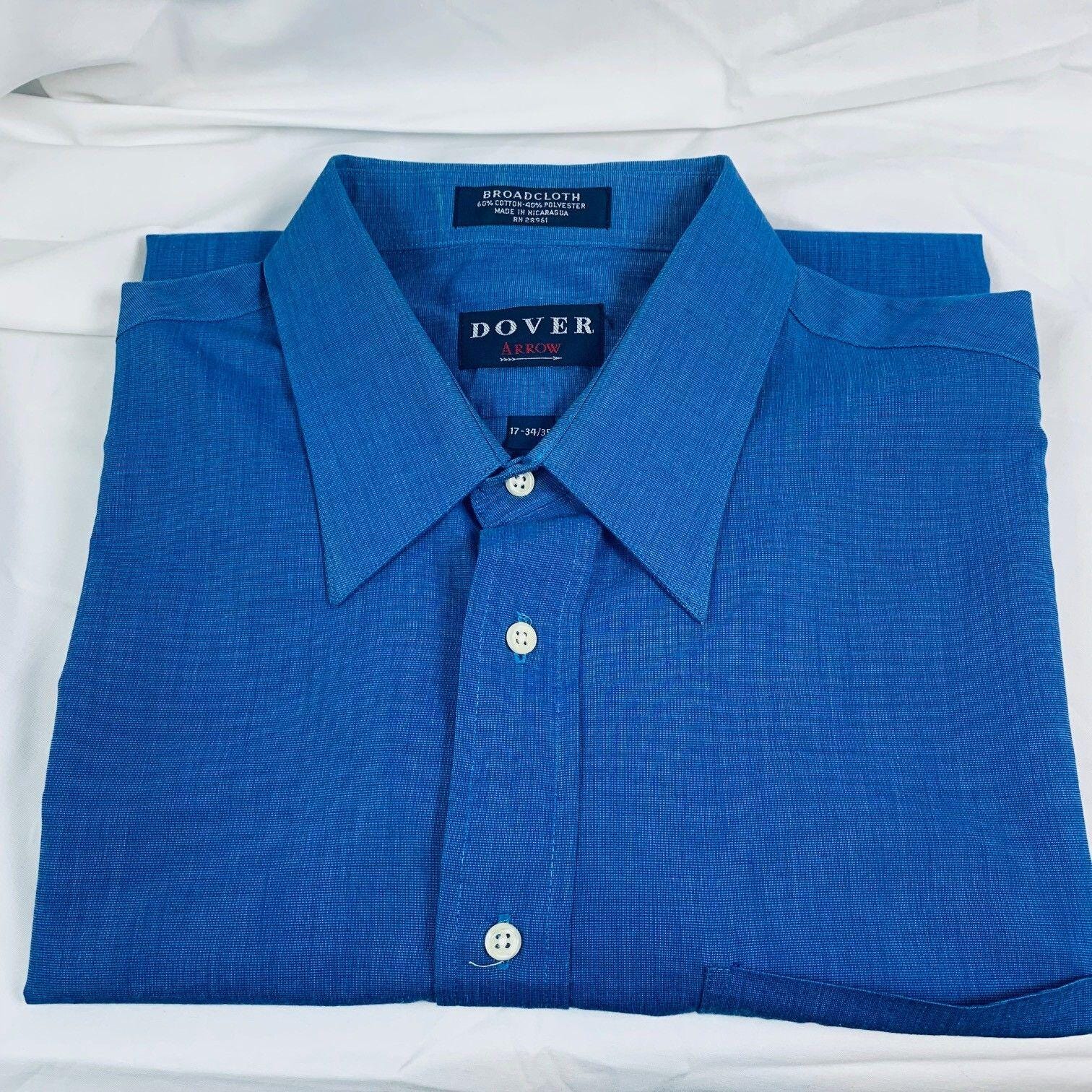 arrow dover dress shirts Arrow Dover Oxford Button Down Casual Striped Dress Shirt Mens Sz 15.5 34/35 NWT