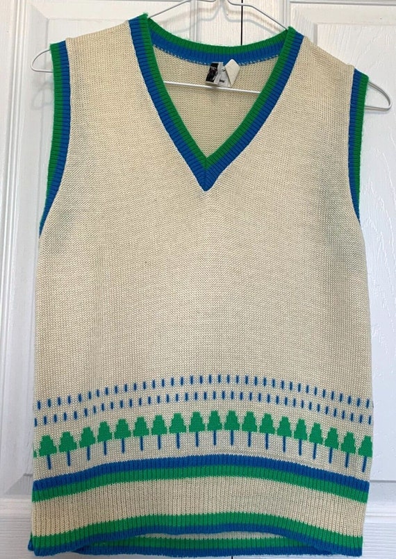 Vintage Sears Contemporary Sweater Vest Womens Sma