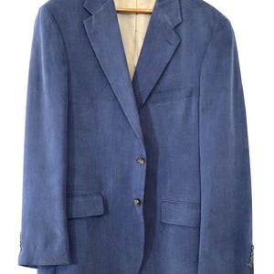 Ralph Lauren Blazer Herren 42L Pulverblau 100% Tencel Jacke Sport Mantel Bild 2