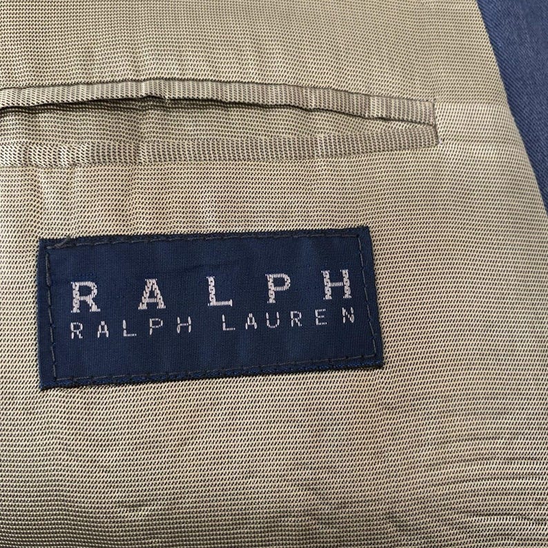 Ralph Lauren Blazer Herren 42L Pulverblau 100% Tencel Jacke Sport Mantel Bild 4