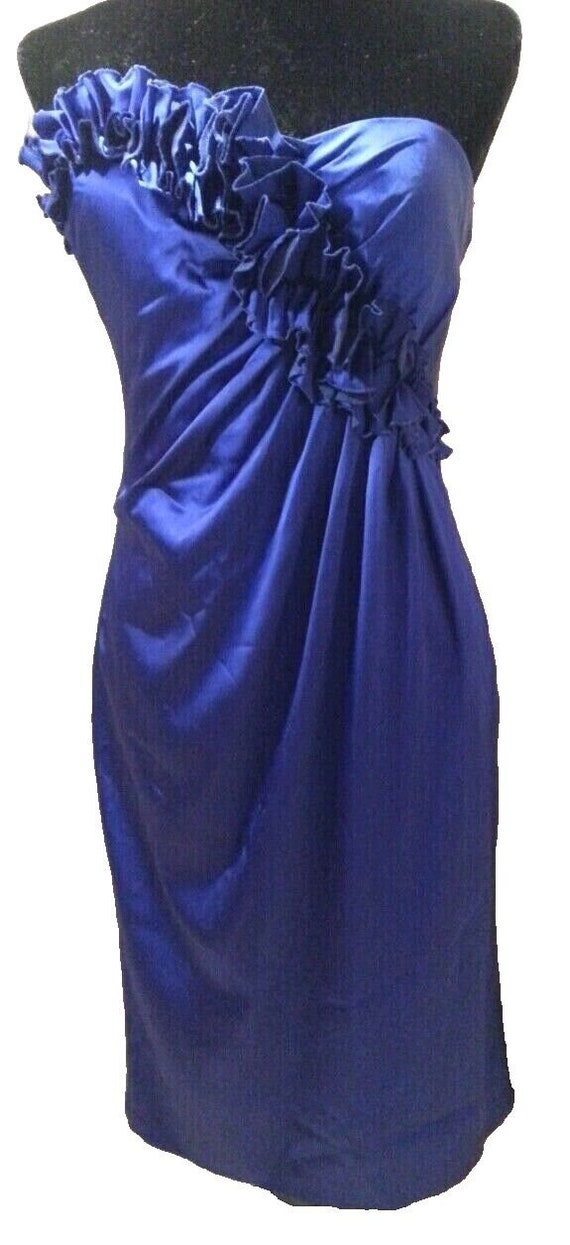 Maggy London Evening Gown Party Prom Dress Blue Si